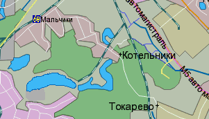 Карта района Котельники
